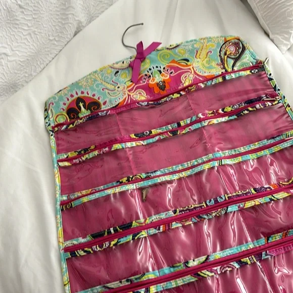 Vera Bradley hanging jewelry organizer - Picture 3 of 4